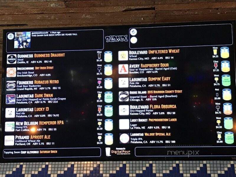 Beercade - Omaha, NE menu_pic