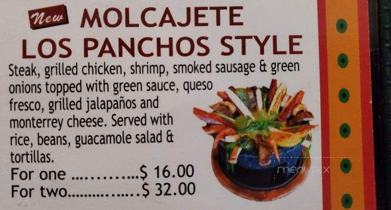 Los Panchos - Terrytown, LA menu_pic