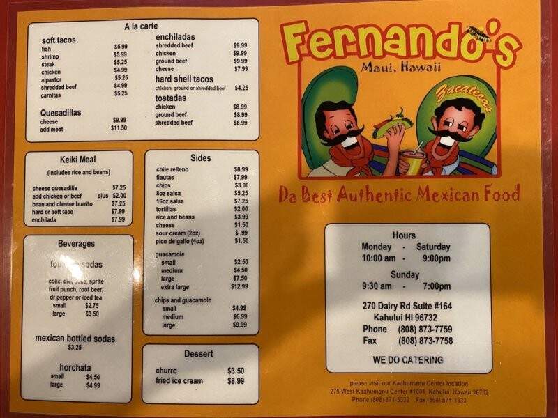 Fernandos - Kahului, HI