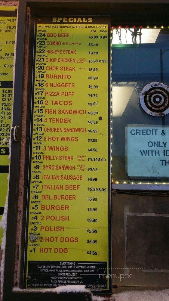 Carl's Red Hots - Chicago, IL menu_pic