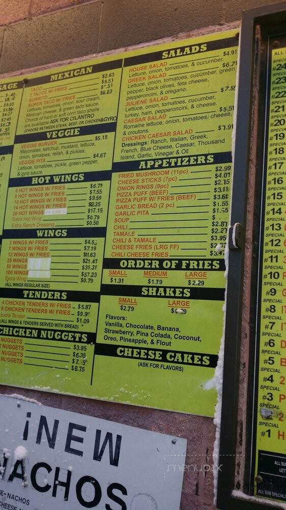 Carl's Red Hots - Chicago, IL menu_pic