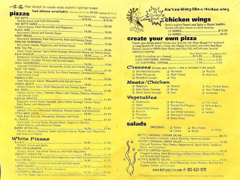 Betty's Pizza Shack - Lenox, MA