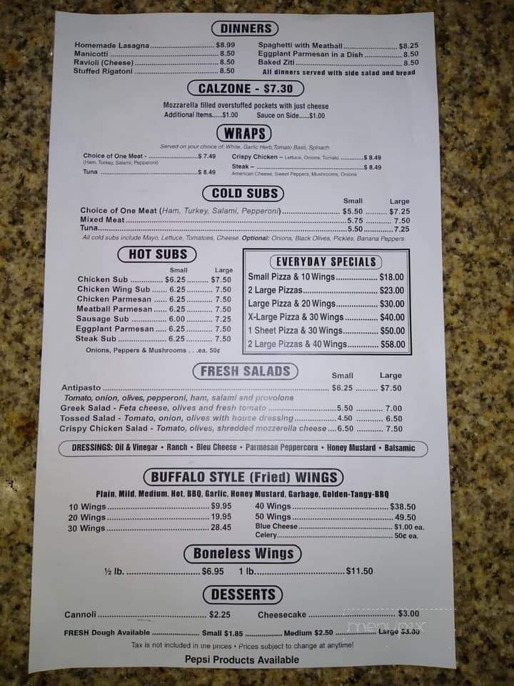 Big Cheese - Oneida, NY menu_pic
