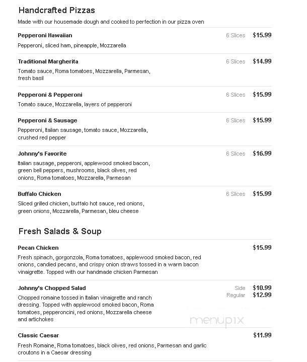 Johnny Carino's Italian - Sioux Falls, SD menu_pic