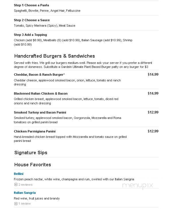Johnny Carino's Italian - Sioux Falls, SD menu_pic