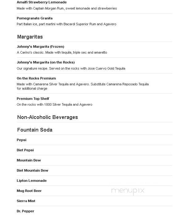 Johnny Carino's Italian - Sioux Falls, SD menu_pic