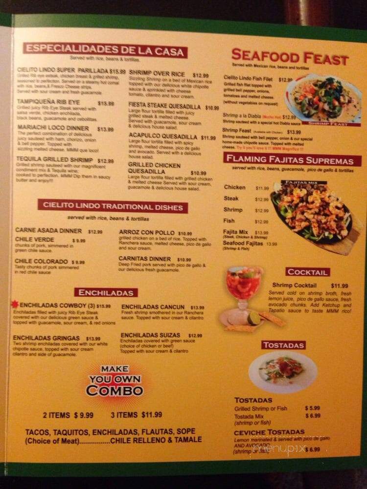 Cielito Lindo Mexican Grill - Santa Maria, CA menu_pic
