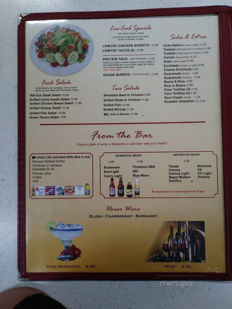 Cielito Lindo Mexican Grill - Santa Maria, CA menu_pic
