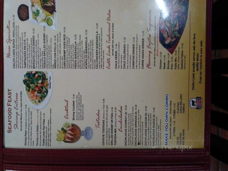 Cielito Lindo Mexican Grill - Santa Maria, CA menu_pic