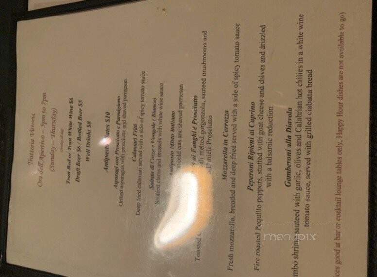 Trattoria Vittoria - Santa Barbara, CA menu_pic