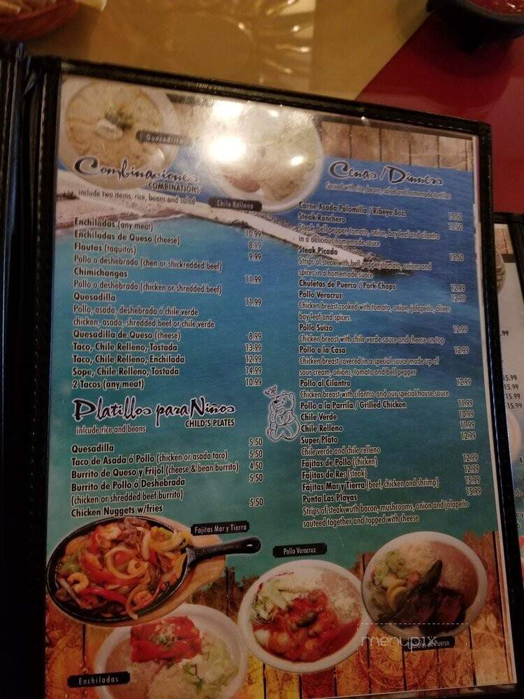 Las Playas Restaurant - Tulare, CA menu_pic