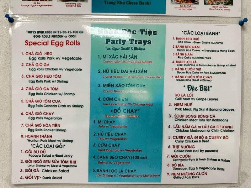 Hong Lan Food To Go - Westminster, CA menu_pic