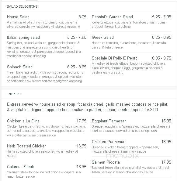 Michael's Ristorante Italiano - Moraga, CA menu_pic