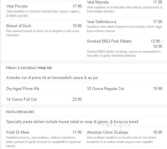 Michael's Ristorante Italiano - Moraga, CA menu_pic