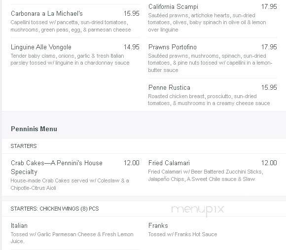 Michael's Ristorante Italiano - Moraga, CA menu_pic