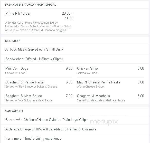 Michael's Ristorante Italiano - Moraga, CA menu_pic
