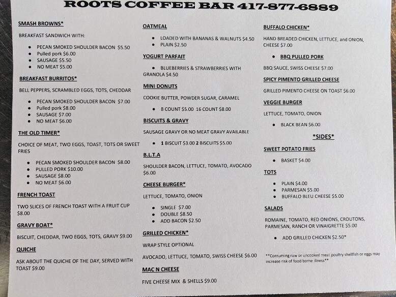 Roots Coffee Bar - Springfield, MO