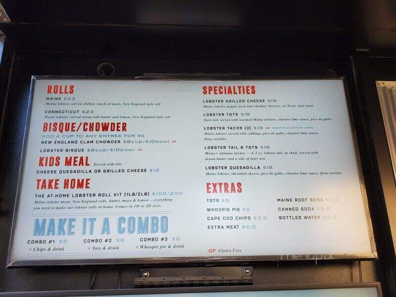 Cousins Maine Lobster Food Truck - Orange, CA menu_pic