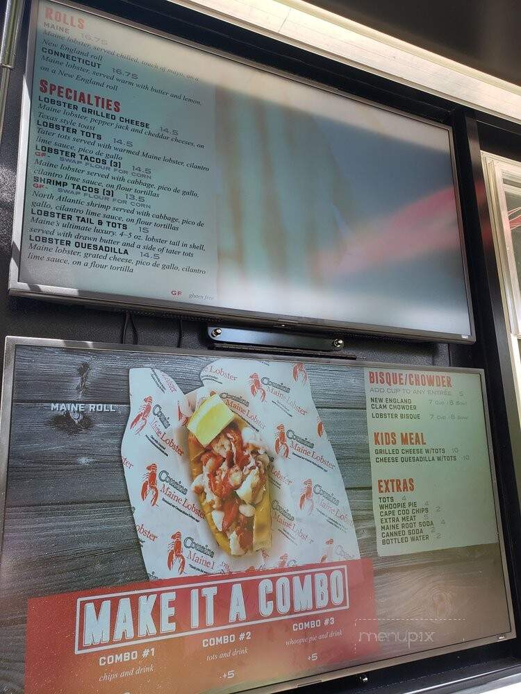 Cousins Maine Lobster Food Truck - Orange, CA menu_pic