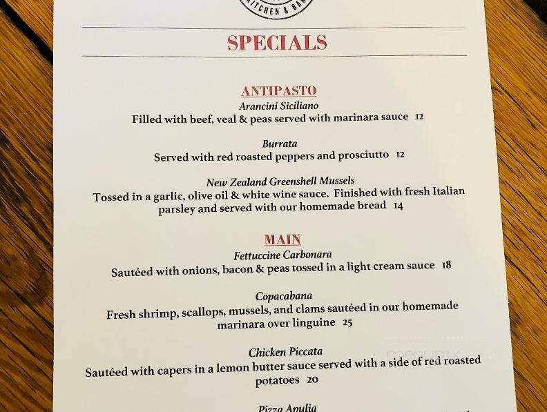 Brick House Wood Fired Pizza Kitchen & Bar - Ridgefield, CT menu_pic