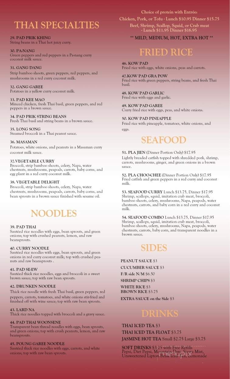 Phuket Thai - Chesterfield, MI menu_pic