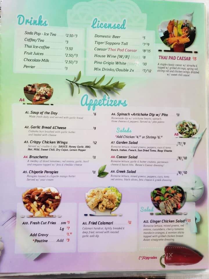 Thai Pad - Lucan, ON menu_pic