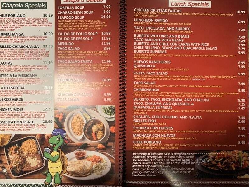 Chapala - Niceville, FL menu_pic