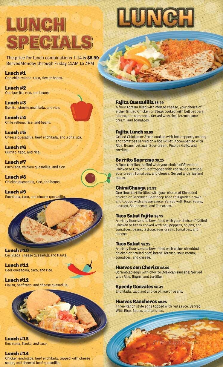 Tapatios Mexican Restaurant - Bemidji, MN menu_pic