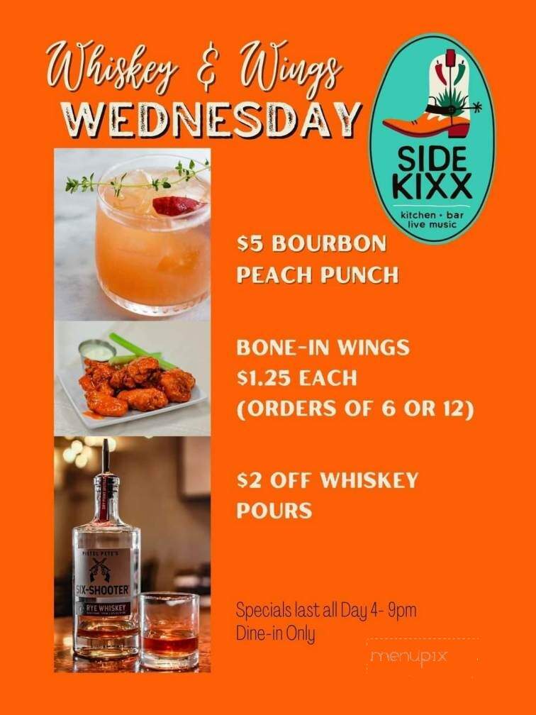 Sidekixx - Truth or Consequences, NM menu_pic