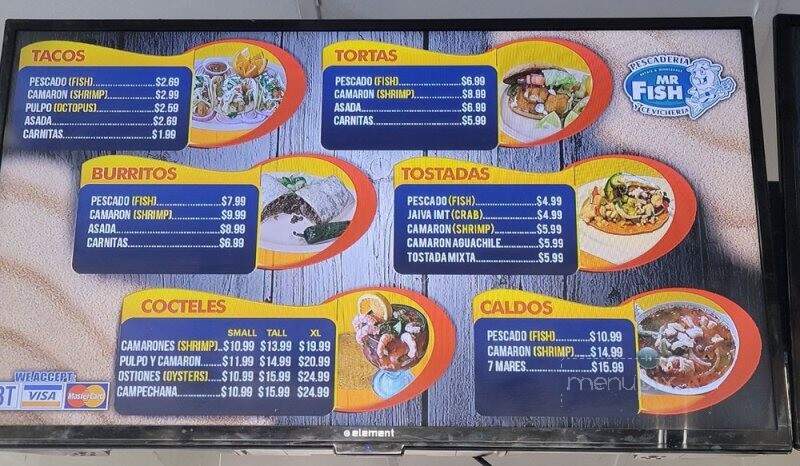 Pescaderia Mr Fish - Fontana, CA menu_pic