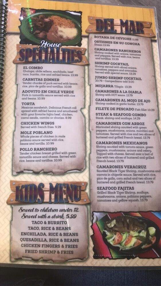 Del Sol - Lumberton, NC menu_pic