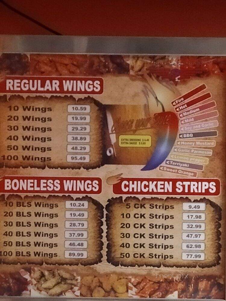 House of Wings & Boba Drinks - Bakersfield, CA menu_pic