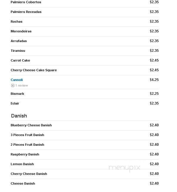 Ludlow Central Bakery - Ludlow, MA menu_pic
