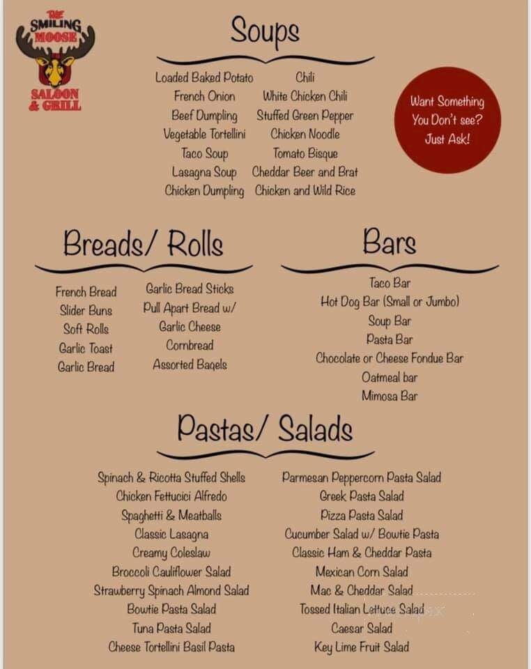 Smiling Moose Saloon & Grill - Newton, WI menu_pic