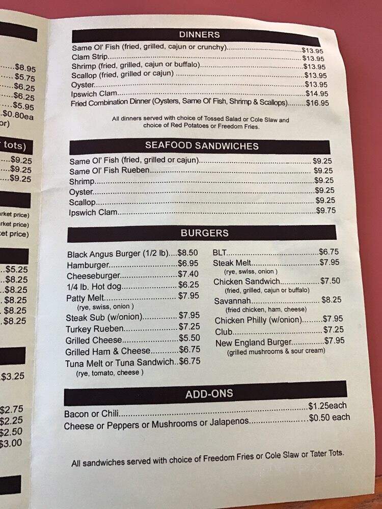 Halfshell Lounge - Fort Myers, FL menu_pic