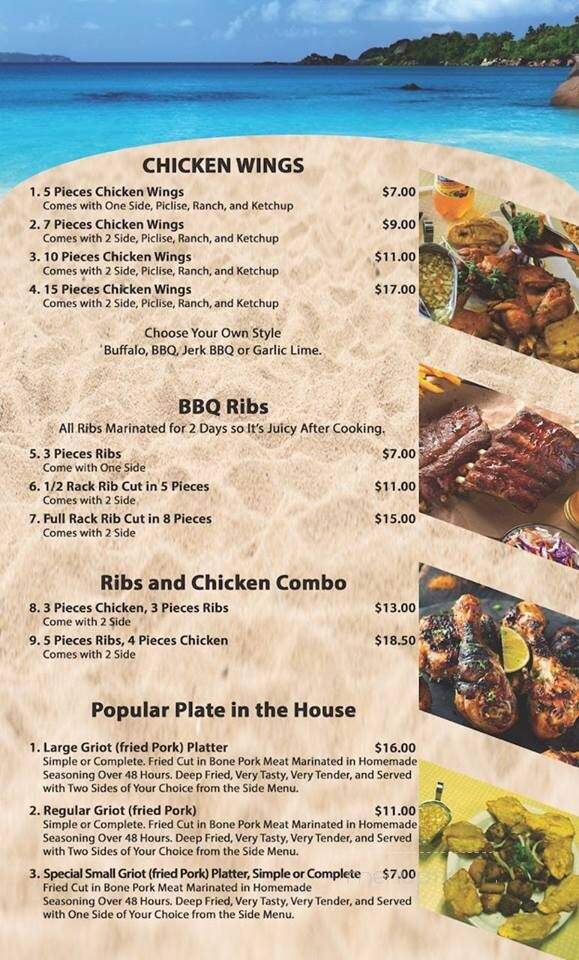 Unique Park Restaurant - Pompano Beach, FL menu_pic