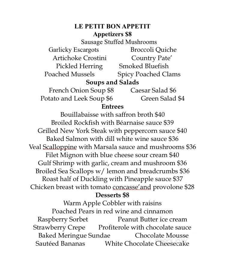 Bon Appetit Restaurant - Seaford, DE