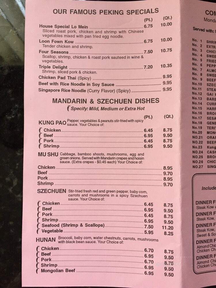 Peking Villa - St Clair Shores, MI menu_pic