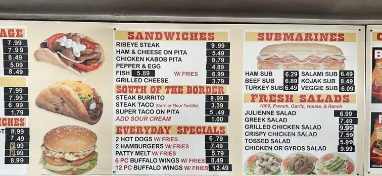 Kojak Drive-In Inc - Burbank, IL menu_pic