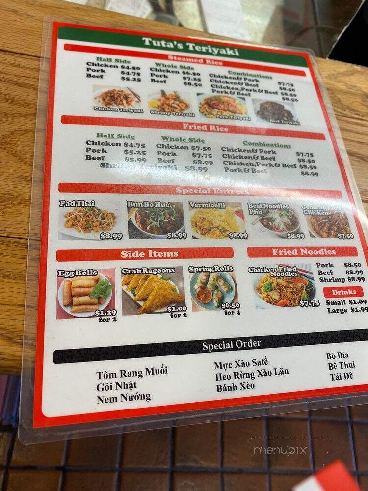 Tuta's Teriyaki - Wichita, KS menu_pic