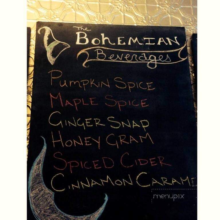 Bohemian Coffee House - Melrose, MA menu_pic