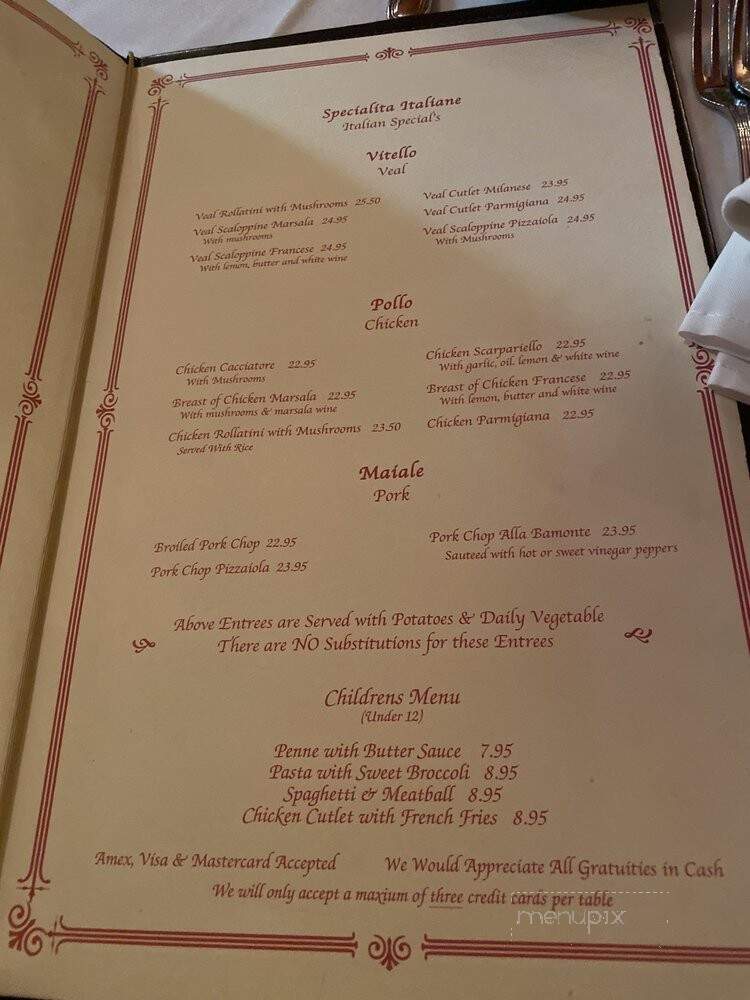 Bamonte's Restaurant - Brooklyn, NY menu_pic