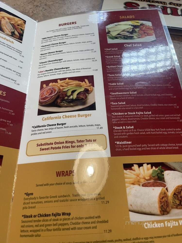Jim's Family Restaurant - American Fork, UT menu_pic
