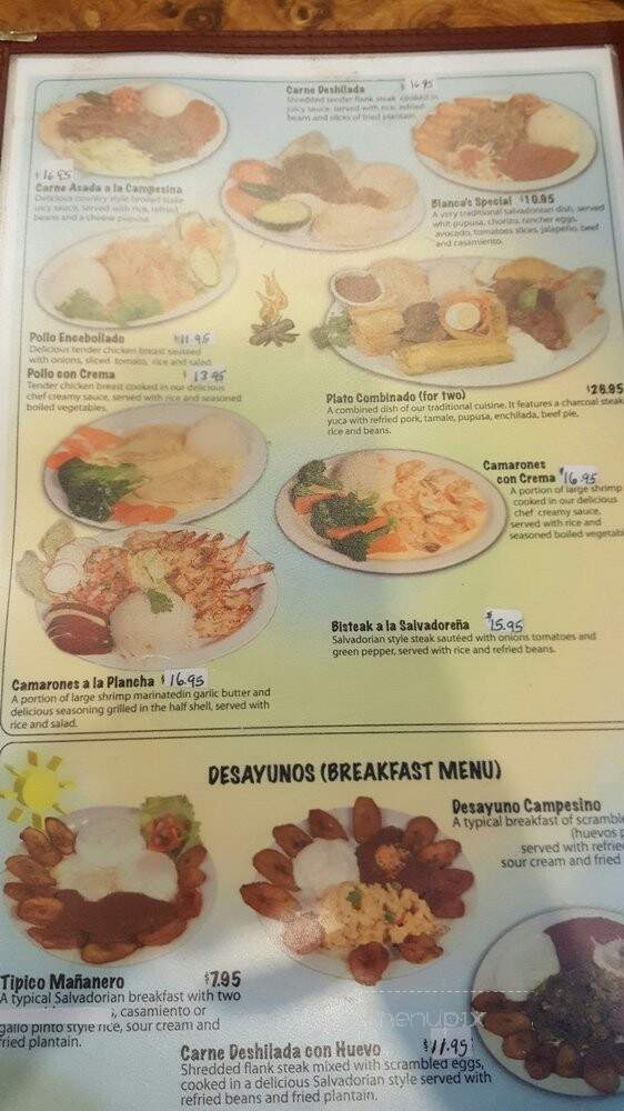Blanca's Restaurant - Falls Church, VA menu_pic