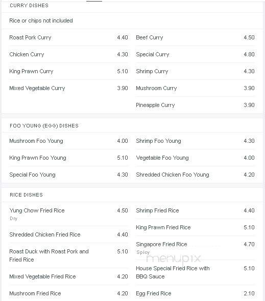 Rickshaw Express - Vallejo, CA menu_pic
