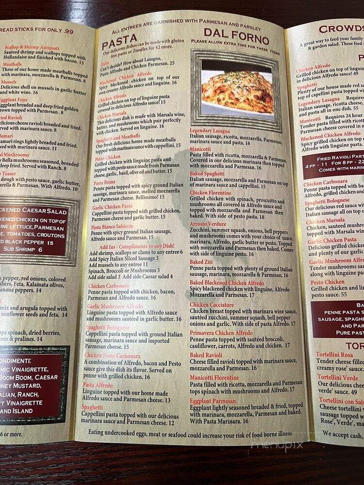 Mangia Italian Restaurant - Madison, AL menu_pic