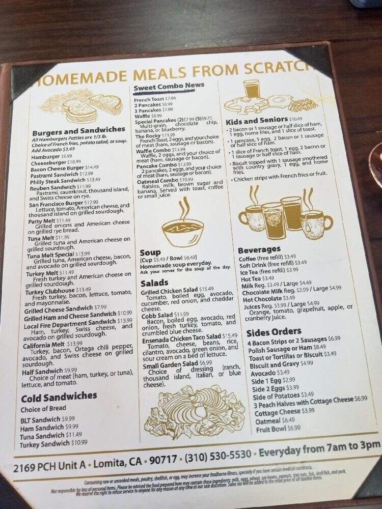 The Nook Breakfast Spot - Lomita, CA menu_pic