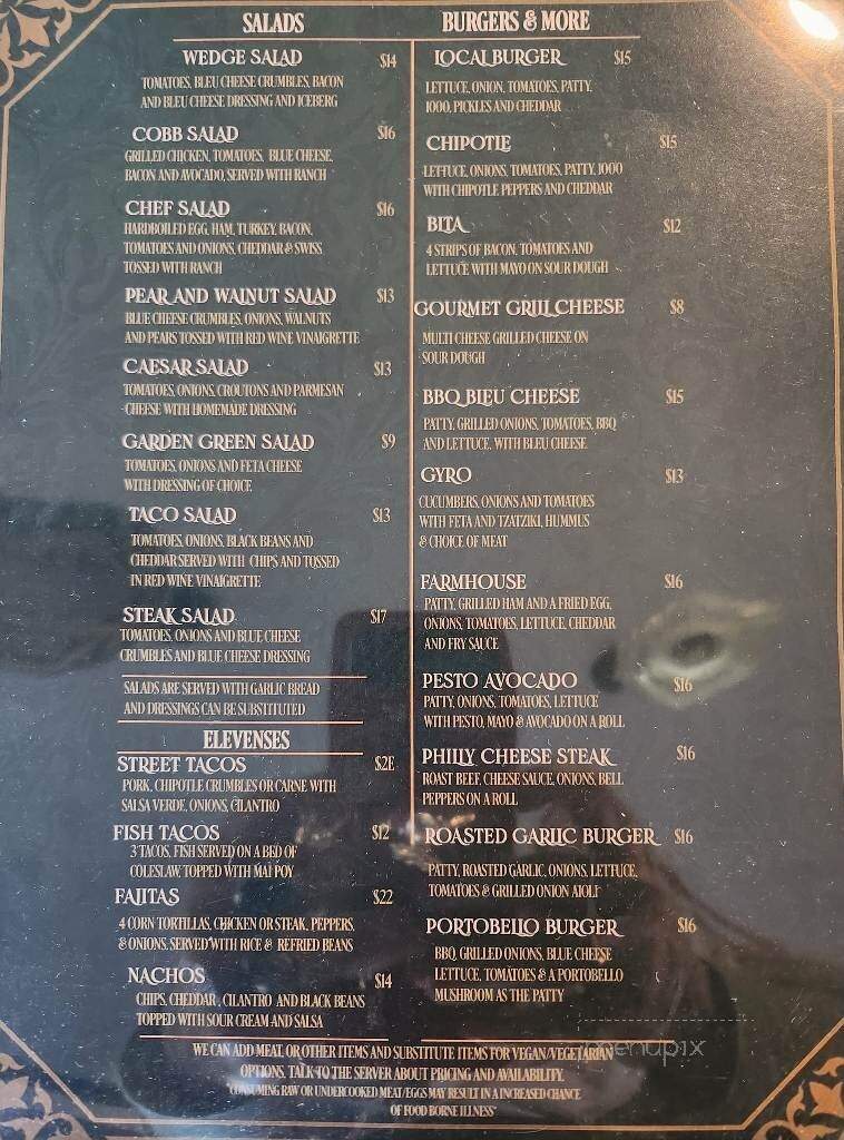 Mirkwood Public House - Arlington, WA menu_pic