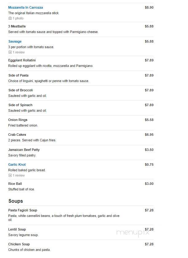 Saporito Pizza - Warwick, NY menu_pic