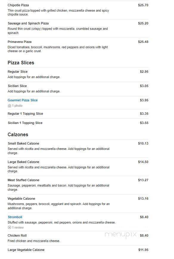 Saporito Pizza - Warwick, NY menu_pic